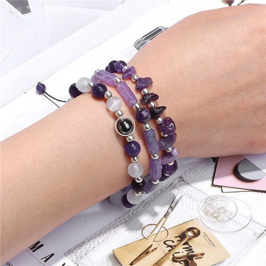 Bracelet en pierre de guérison pour la purification du corps, le yoga et la méditation.